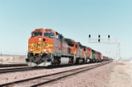 BNSF 4584 crosses over